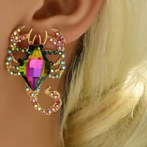 Anthropologe Multicolor Scorpion Earrings